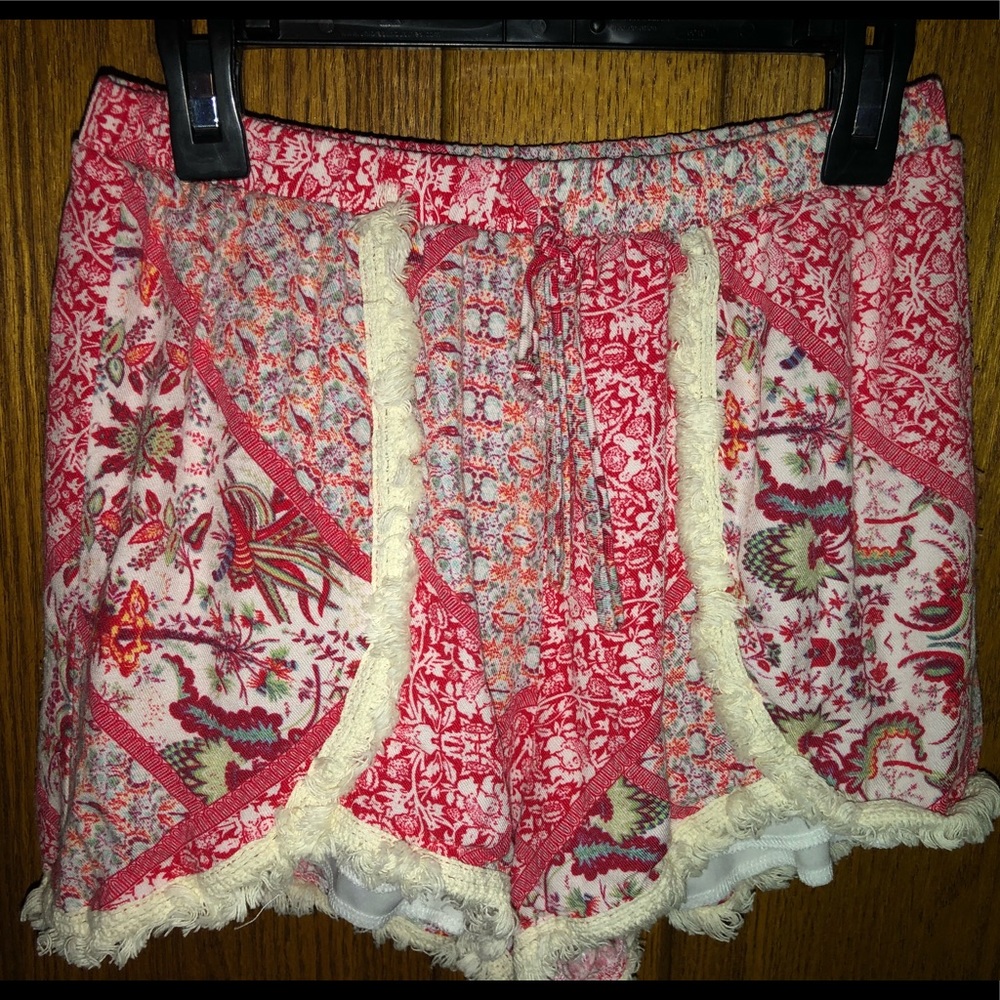 Pink flow shorts